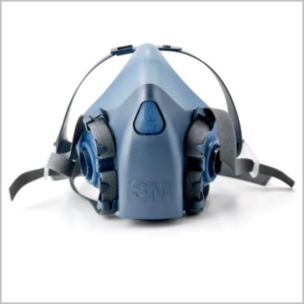 หน้ากากซิลิโคนครึ่งหน้า ชนิดไส้กรองคู่ 3M 7502
