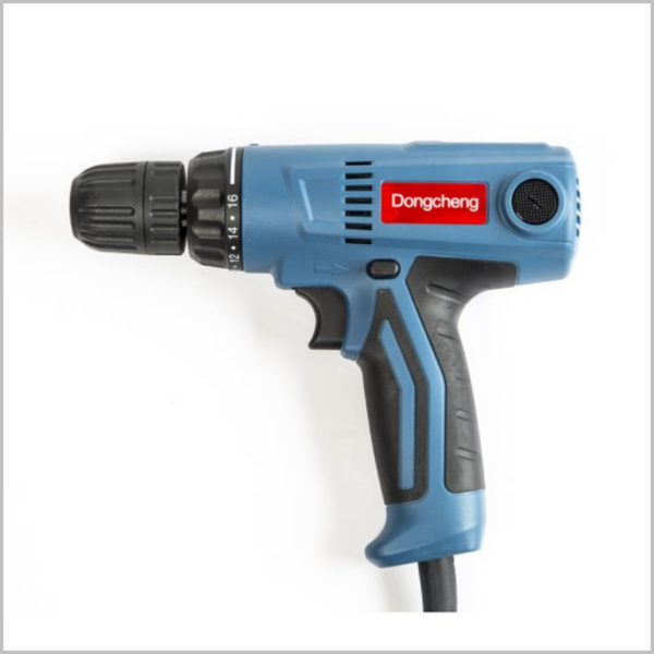 สว่านไฟฟ้า10 มม. 250W ซ้าย-ขวา ปรับแรงบิด16 ระดับ DJZ08-10 Keyless 220V. Dongcheng (DCดีจริง)