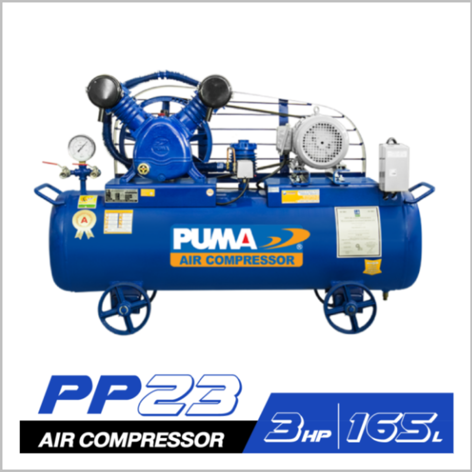 ปั๊มลม PUMA 3 แรงม้า รุ่น PP-23-165L-220V.