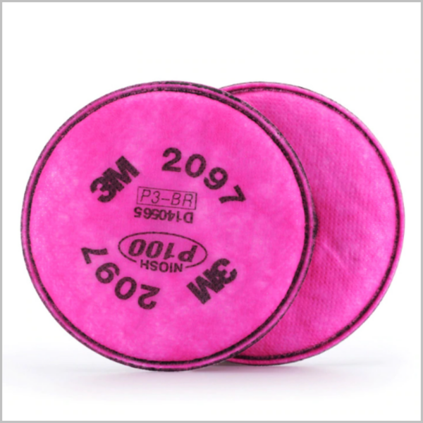 แผ่นกรองป้องกันฝุ่นโลหะ และไอระเหย 3M รุ่น 2091