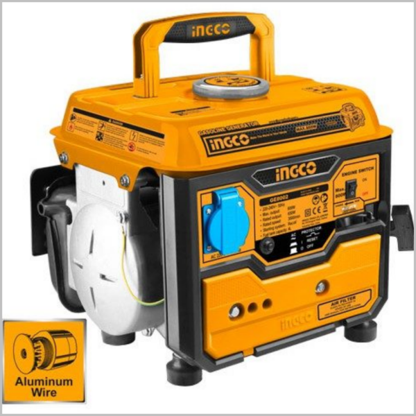 เครื่องปั่นไฟ  0.65 KW เครื่องยนต์เบนซิน GE8002 INGCO 2800WAT