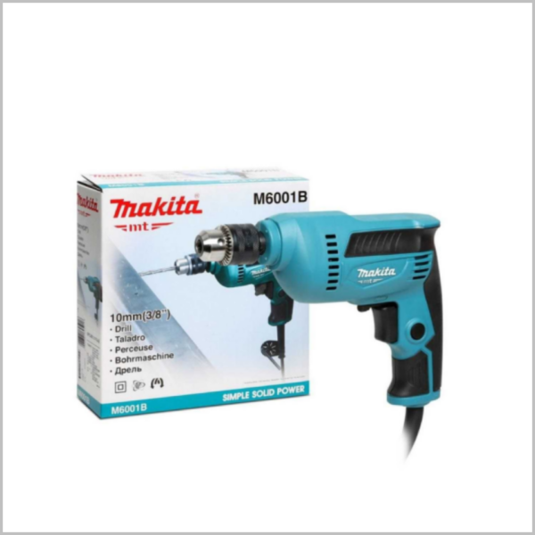 สว่านไฟฟ้า10 mm. 3/8 450W Makita M6001B ปรับซ้ายขวา  CB-85A